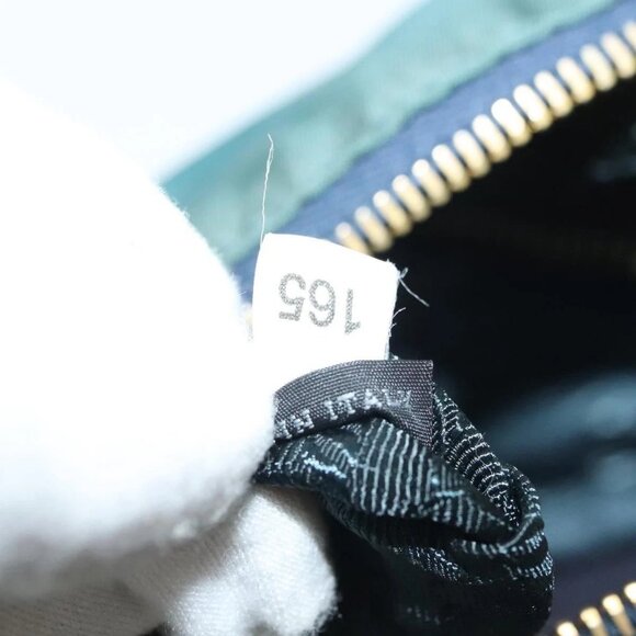 PRADA Shoulder Bag Nylon Green Gold Auth 136672 - Picture 11 of 16